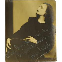 Pola Negri Signed Photo.
