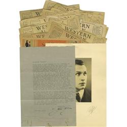 Vincent Price Correspondence and Photo.