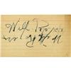 Image 1 : Will Rogers Autographed Notecard