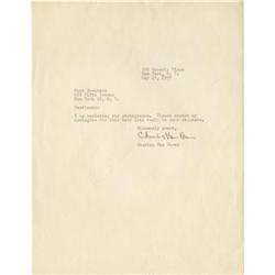 Charles Van Doren Signed Letter