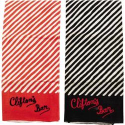 Clifton Webb's Bar Towels.