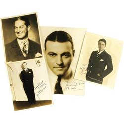 Classic Actors Signed Photos, Set of 4