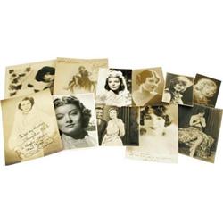 Assortment of Classic Hollywood Starlets Signed Photos.