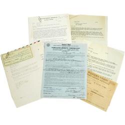 Louis Armstrong Signed Contract with Documents