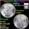 ***Auction Highlight*** 1886-p Morgan Dollar $1 Graded ms66+ By SEGS (fc)