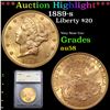 ***Auction Highlight*** 1889-s Gold Liberty Double Eagle $20 Graded au58 By SEGS (fc)