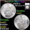 ***Auction Highlight*** 1904-o Morgan Dollar $1 Graded ms66+ By SEGS (fc)