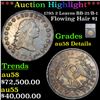 ***Auction Highlight*** 1795 2 Leaves BB-21/B-1 Flowing Hair Dollar $1 Graded au58 Details By SEGS (