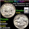 ***Auction Highlight*** 1921 Alabama 2x2 Old Commem Half Dollar 50c Graded ms66 By SEGS (fc)