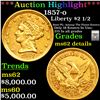 ***Auction Highlight*** 1857-o Gold Liberty Quarter Eagle $2 1/2 Graded ms62 details By SEGS (fc)