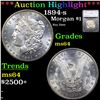 ***Auction Highlight*** 1894-s Morgan Dollar $1 Graded ms64 By SEGS (fc)