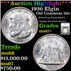 Image 1 : ***Auction Highlight*** 1936 Elgin Old Commem Half Dollar 50c Graded ms67+ By SEGS (fc)