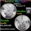 ***Auction Highlight*** 1882-s Near TOP POP! Morgan Dollar $1 Graded ms68 By SEGS (fc)