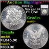 ***Auction Highlight*** 1897-p Morgan Dollar $1 Graded ms65+ By SEGS (fc)