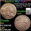 ***Auction Highlight*** 1794 Cohen-4a R3 Liberty Cap half cent 1/2c Graded vg10 By SEGS (fc)