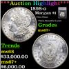 ***Auction Highlight*** 1898-o Near TOP POP! Morgan Dollar $1 Graded ms67+ By SEGS (fc)
