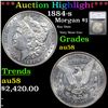 ***Auction Highlight*** 1884-s Morgan Dollar $1 Graded au58 By SEGS (fc)