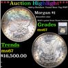***Auction Highlight*** 1882-p Rainbow Toned Near Top POP! Morgan Dollar $1 Graded ms67 By SEGS (fc)