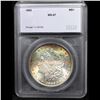 Image 4 : ***Auction Highlight*** 1882-p Rainbow Toned Near Top POP! Morgan Dollar $1 Graded ms67 By SEGS (fc)