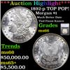 ***Auction Highlight*** 1892-p TOP POP! Morgan Dollar $1 Graded ms66 By SEGS (fc)