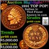 Proof ***Auction Highlight*** 1891 TOP POP! Indian Cent 1c Graded pr66 cam By SEGS (fc)