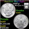 ***Auction Highlight*** 1886-p Morgan Dollar $1 Graded ms66+ By SEGS (fc)