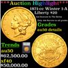 ***Auction Highlight*** 1871-cc Winter 1-A Gold Liberty Double Eagle $20 Graded au50 details By SEGS