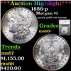 ***Auction Highlight*** 1886-p Morgan Dollar $1 Graded ms66+ By SEGS (fc)