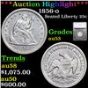 ***Auction Highlight*** 1856-o Seated Liberty Quarter 25c Graded au53 By SEGS (fc)