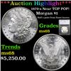 ***Auction Highlight*** 1879-s Near TOP POP! Morgan Dollar $1 Graded ms68 By SEGS (fc)
