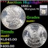 ***Auction Highlight*** 1881-s Morgan Dollar $1 Graded ms66+ By SEGS (fc)