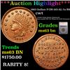 ***Auction Highlight*** 1863 Indian F-OH-165-AL-7a R8 Civil War Token 1c Graded ms63 bn By SEGS (fc)