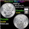 ***Auction Highlight*** 1889-p Morgan Dollar $1 Graded ms66 By SEGS (fc)