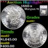 ***Auction Highlight*** 1880-s Morgan Dollar $1 Graded ms66+ By SEGS (fc)