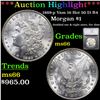 ***Auction Highlight*** 1889-p Vam 16 Hot 50 I3 R4 Morgan Dollar $1 Graded ms66 By SEGS (fc)