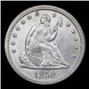 Image 2 : ***Auction Highlight*** 1858-p Seated Liberty Quarter 25c Graded Select+ Unc By USCG (fc)