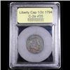 Image 4 : ***Auction Highlight*** 1794 C-2a Liberty Cap half cent 1/2c Graded vf++ By USCG (fc)