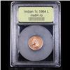 Image 4 : ***Auction Highlight*** 1864 L Indian Cent 1c Graded Choice Unc RB By USCG (fc)