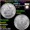 ***Auction Highlight*** 1886-o Morgan Dollar $1 Graded Select Unc By USCG (fc)