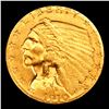 Image 2 : ***Auction Highlight*** 1910-p Gold Indian Quarter Eagle $2 1/2 Graded Select+ Unc By USCG (fc)
