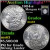 ***Auction Highlight*** 1904-s Morgan Dollar $1 Graded Select Unc By USCG (fc)