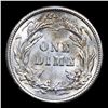 Image 3 : ***Auction Highlight*** 1907-p Barber Dime 10c Graded GEM+ Unc By USCG (fc)