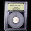 Image 4 : ***Auction Highlight*** 1907-p Barber Dime 10c Graded GEM+ Unc By USCG (fc)
