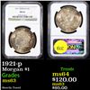 NGC 1921-p Morgan Dollar $1 Graded ms63 By NGC