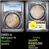 PCGS 1901-o Morgan Dollar $1 Graded ms64 By PCGS