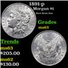 1891-p Morgan Dollar $1 Grades Select Unc