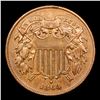 Image 2 : 1864 Two Cent Piece 2c Grades Choice AU/BU Slider