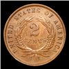 Image 3 : 1864 Two Cent Piece 2c Grades Choice AU/BU Slider