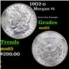 Image 1 : 1902-o Morgan Dollar $1 Grades GEM Unc
