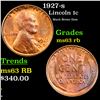 Image 1 : 1927-s Lincoln Cent 1c Grades Select Unc RB